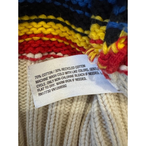 Rowing Blazers Y2K V-Neck Rainbow Sweater Size large - Picture 6 of 6